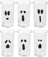 Arti Casa Theelichten Halloween 7 Cm Glas Transparant 6 Stuks