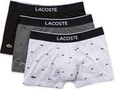 Lacoste Heren 3-pack Trunk - Black/Pitch Chine-Silver - Maat M