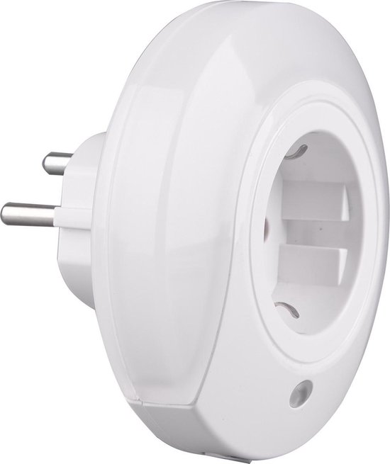 Lampe enfichable Lampe - Prise de courant avec prise - Trion Mirloni - 6W -  Blanc