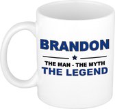 Brandon The man, The myth the legend cadeau koffie mok / thee beker 300 ml