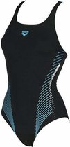 arena Fluids One Piece Swimsuit Dames, black-sea blue Maat DE 38 | US 34