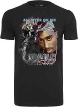 Urban Classics Tupac Heren Tshirt -2XL- Tupac Retro Zwart