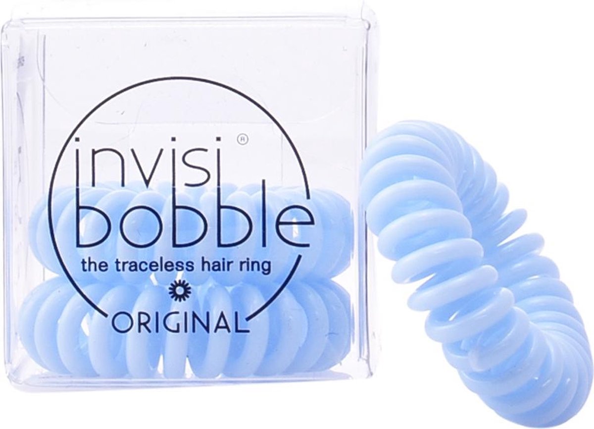 Invisibobble - Original - Haarbandjes/haarelastiekjes - Licht blauw - 3stuks