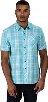 Regatta - Men's Deakin III Short Sleeve Checked Shirt - Outdoorshirt - Mannen - Maat L - Blauw