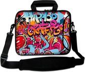 Sleevy 17,3 laptoptas hiphop graffiti