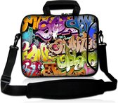 Laptoptas 15,6 inch graffiti kleurrijk - Sleevy