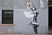 BANKSY Graffiti  is a Crime Canvas Print