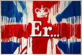 BANKSY  Union Jack ER... Canvas Print