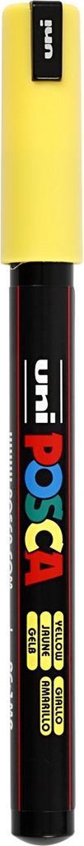 Krijtstift – Fineliner – Universele Marker – 2 Geel – Uni Posca Marker – PC-1MR – 0,7mm – 1 stuk