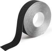 Antislip tape - markeringstape - vloertape - extra grof zwart B=50mm L=18 meter