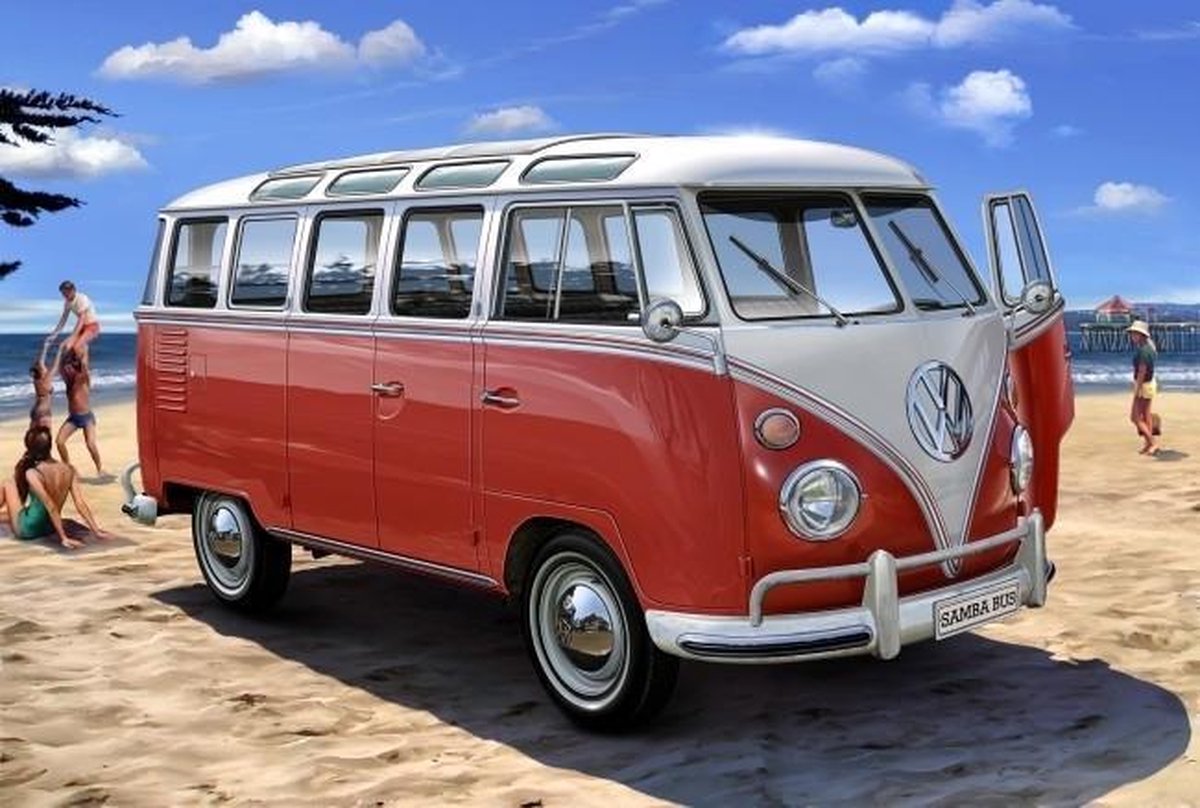 Revell Modelbouwpakket Auto - 67399 Volkswagen VW T1 Samba Bus - Modelbouw - Volwassenen - 1:24 — afbeelding 10
