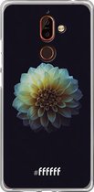 Nokia 7 Plus Hoesje Transparant TPU Case - Just a Perfect Flower #ffffff