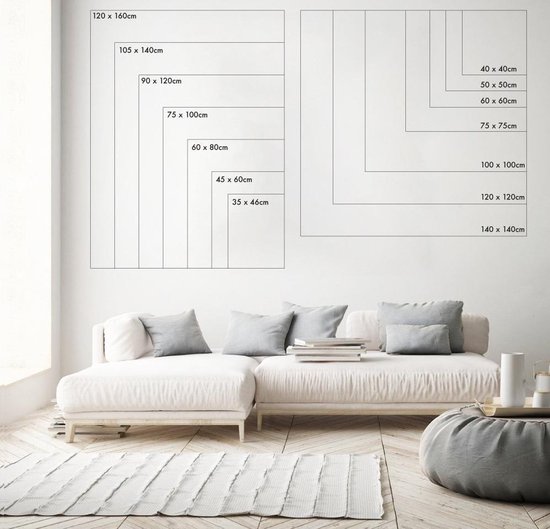 Abstract canvas voor aan de muur