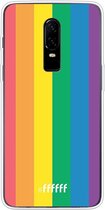 OnePlus 6 Hoesje Transparant TPU Case - #LGBT #ffffff