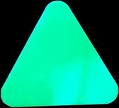 Haaientanden (10 stuks) - Glow in the dark Glow-in-the-dark (fotoluminescent) 100 x 91 mm - vloersticker met gladde toplaag