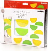 FishBowl Reusable Lemon and Lime Shaped Ice Cubes | bol.com