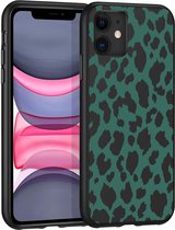 iMoshion Design voor de iPhone 11 hoesje - Luipaard - Groen / Zwart