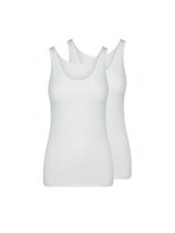 RJ Bodywear - Dames - RJ Everyday 2-Pck Domburg Dames Shirt Wit  - Wit - XXL