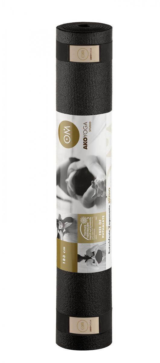 AKO Yin-Yang Studio Yogamat - 4,5 mm dik - 60x183cm - Zwart van AKO — afbeelding 2