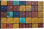 Dibond – Zeecontainers– 60x40 Foto op Aluminium (Met Ophangsysteem)