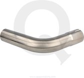 RVS uitlaat bocht 60° 76 mm
