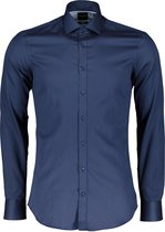 City Line By Nils Overhemd - Body Fit - Blauw - 39