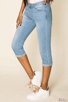 parlement nadering jurk Kuitbroek Dulani capri model hoge taille light jeans | bol.com