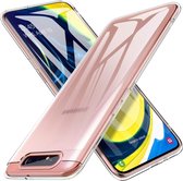 Soft Backcover Hoesje Geschikt voor: Samsung Galaxy A80 / A90 - Silicone - Transparant