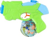 1x Pistolets à eau / pistolet à eau vert de 19 cm jouets pour enfants - jouets aquatiques en plastique - réservoir d'eau de 30 ml