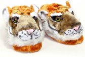 Volwassenen dierensloffen / pantoffels tijger XL (42-44)