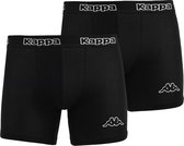 Kappa - Boxer 2 Pack - Zwart - Heren - maat  S