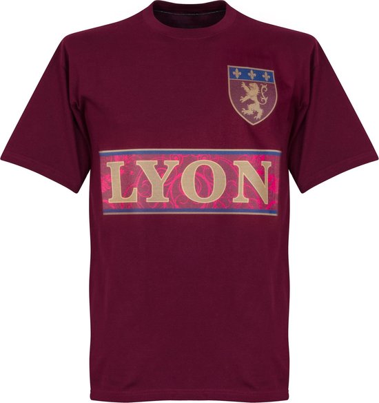 Olympique Lyon Team T-shirt - Bordeaux Rood - XXL