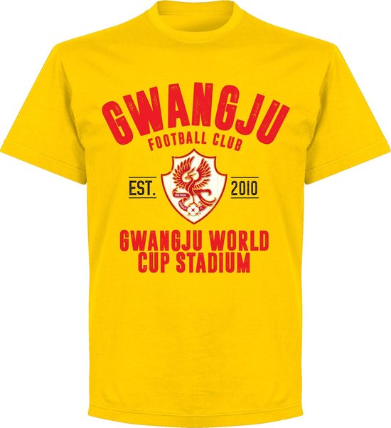 Gwangju FC Established T-shirt - Geel - 3XL