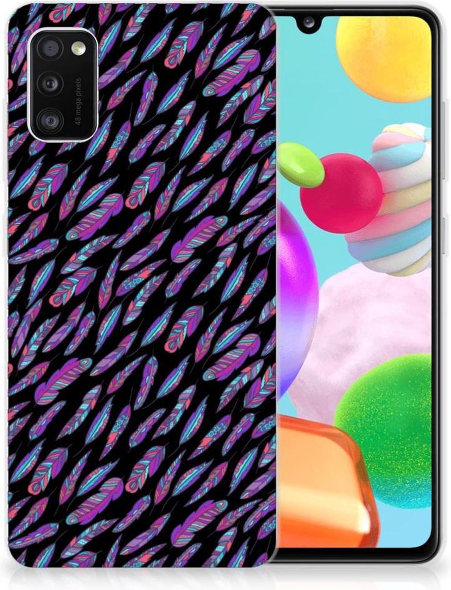 Samsung Galaxy A41 TPU bumper Feathers Color