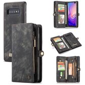 CaseMe Vintage portemonnee hoesje Samsung S10 Zwart