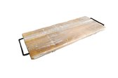 Pannenhouder van Zaltii gemaakt van steigerhout met metalen grepen 58 cm