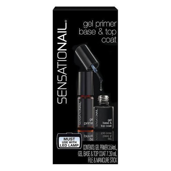 Sensationail Gel Primer, Base & Top Coat Gel nagellak