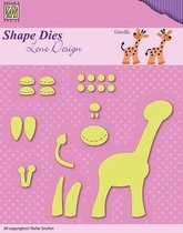 Nellies Choice Shape Mal - Lene baby opbouw giraffe SDL030