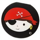 Lg-imports Notitieboekje Piraat Jongens Papier 8 Cm Zwart/rood