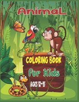 Animal Coloring Book For Kids Ages 12-15