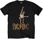 AC/DC Heren Tshirt -M- Angus Statue Zwart