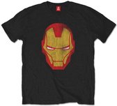 Marvel Iron Man Heren Tshirt -L- Distressed Zwart