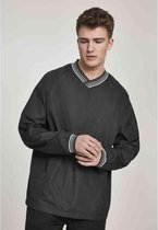 Urban Classics Sweater/trui -2XL- Warm Up Pull Over Zwart/Grijs