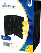 MediaRange BOX35-8 CD-doosje Jewel case 8 schijven Zwart