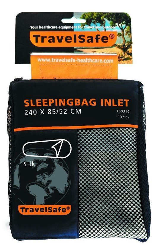 Travelsafe Silk Inlet Mummy - 1pers. - White natural van Travelsafe — afbeelding 3