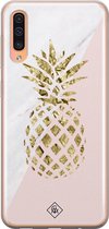 Samsung A50/A30s hoesje siliconen - Ananas | Samsung Galaxy A50/A30s case | Roze | TPU backcover transparant