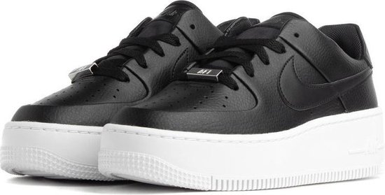 Nike Air Force 1 Sage Low Sneaker Dames Sneakers - Maat 40 - Vrouwen - zwart/wit  | bol