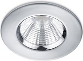 LED Spot - Inbouwspot - Trion Zagrona - 5W - Waterdicht IP65 - Dimbaar - Warm Wit 3000K - Glans Chroom - Aluminium - Rond - BES LED