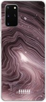 Samsung Galaxy S20+ Hoesje Transparant TPU Case - Purple Marble #ffffff