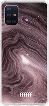 Samsung Galaxy A51 Hoesje Transparant TPU Case - Purple Marble #ffffff